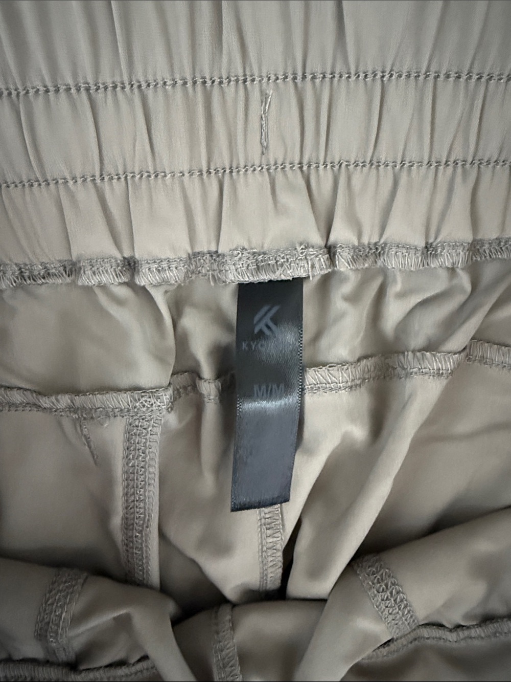 Women's Light Taupe Drawstring Jogger Pants - Picture 5 of 5